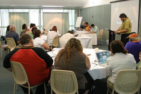 Patrick Malone speaking at AICA AGM Townsville 2006