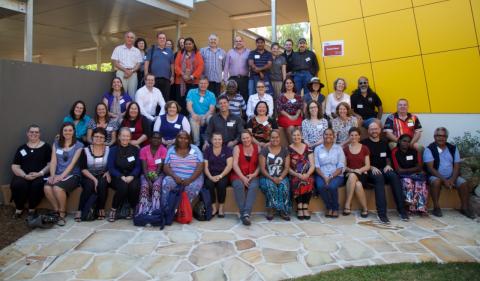 Group shot of delegates at Indigenous Focus Day 2015